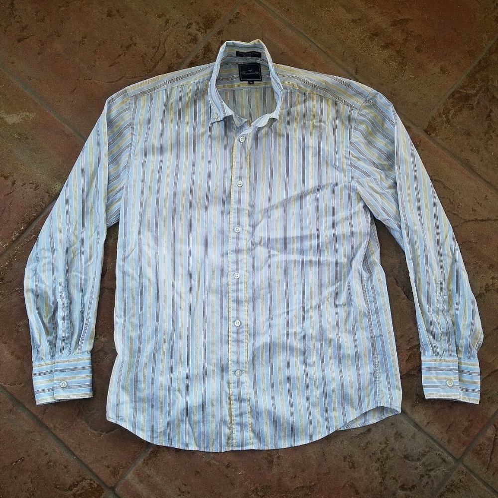 Men's Faconnable 100% cotton dress shirt M